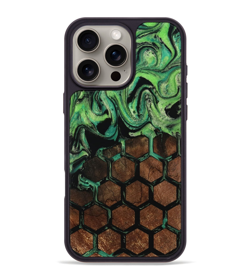 iPhone 16 Pro Max Wood Phone Case - Lorie (Pattern, 801310)