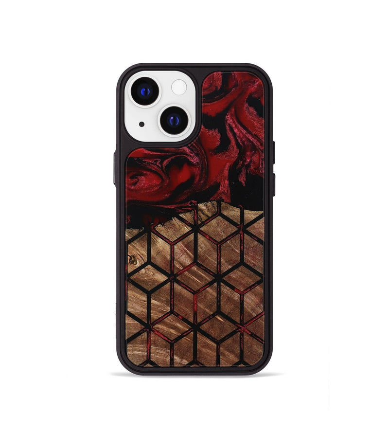 iPhone 13 mini Wood Phone Case - Araceli (Pattern, 801311)