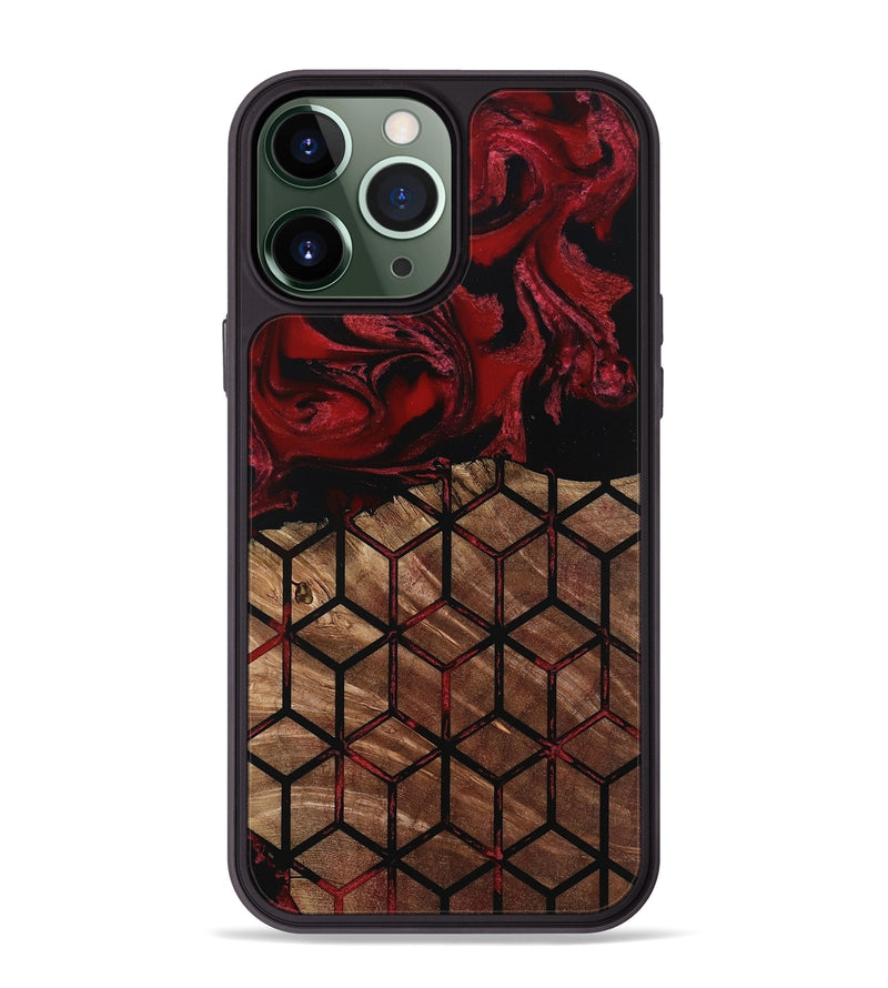 iPhone 13 Pro Max Wood Phone Case - Araceli (Pattern, 801311)