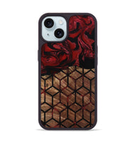 iPhone 15 Wood Phone Case - Araceli (Pattern, 801311)