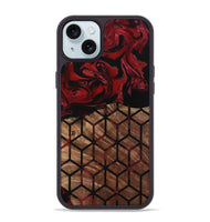 iPhone 15 Plus Wood Phone Case - Araceli (Pattern, 801311)