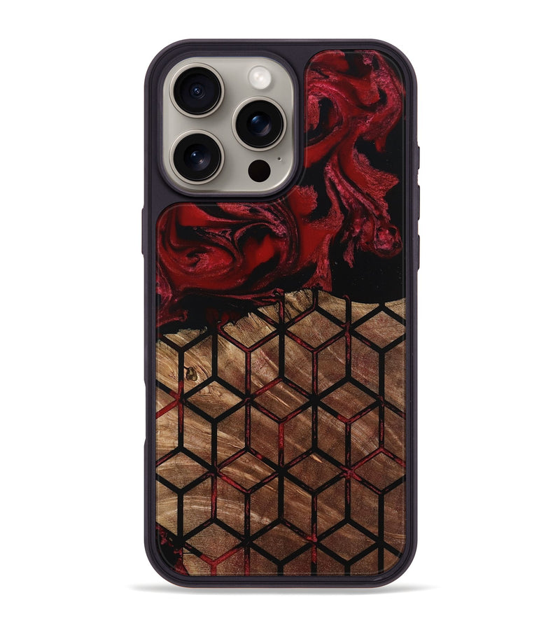 iPhone 16 Pro Max Wood Phone Case - Araceli (Pattern, 801311)
