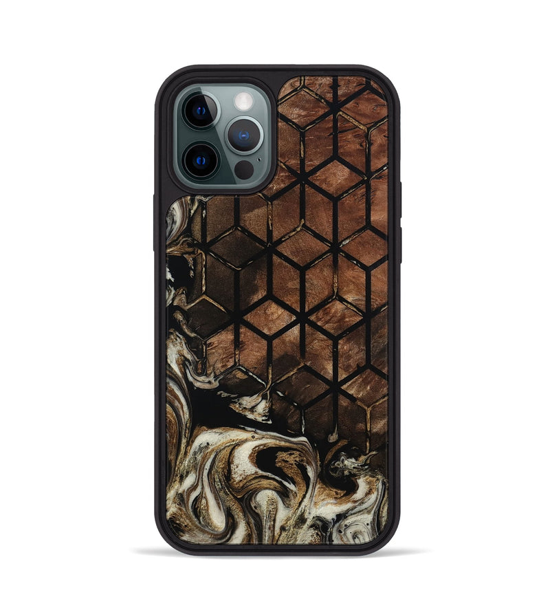 iPhone 12 Pro Wood Phone Case - Russel (Pattern, 801325)