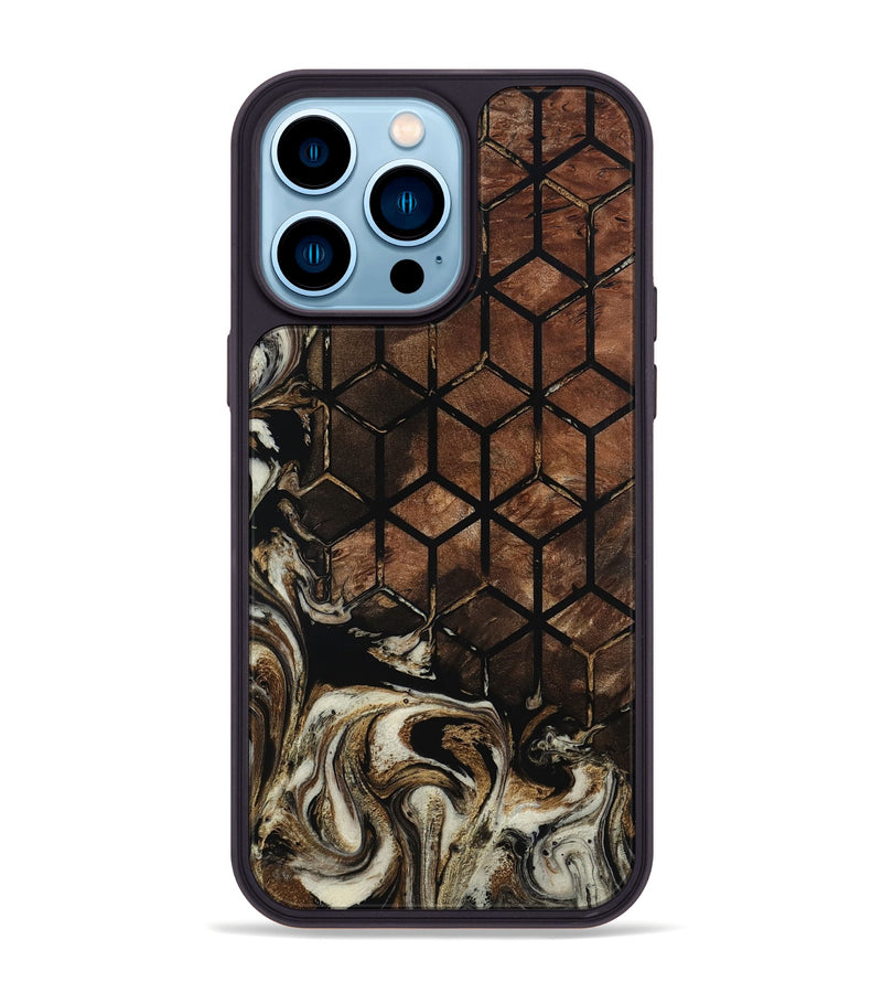 iPhone 14 Pro Max Wood Phone Case - Russel (Pattern, 801325)