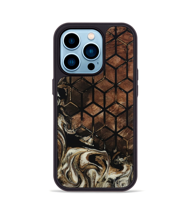 iPhone 14 Pro Wood Phone Case - Russel (Pattern, 801325)