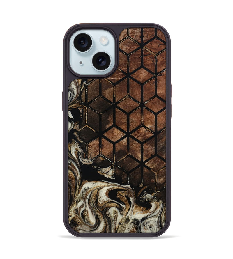 iPhone 15 Wood Phone Case - Russel (Pattern, 801325)