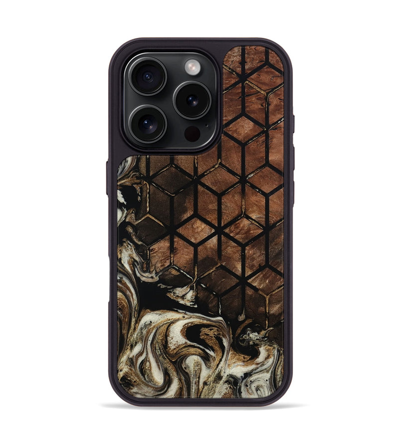 iPhone 16 Pro Wood Phone Case - Russel (Pattern, 801325)