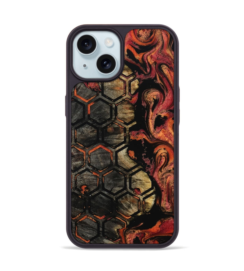 iPhone 15 Wood Phone Case - Aaden (Pattern, 801326)