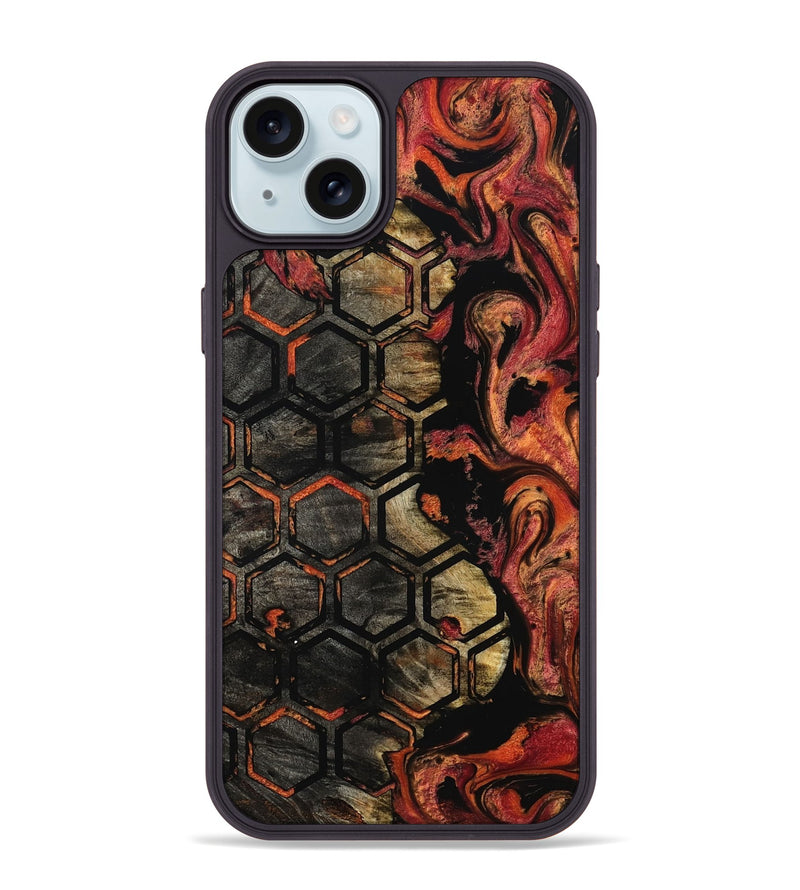 iPhone 15 Plus Wood Phone Case - Aaden (Pattern, 801326)