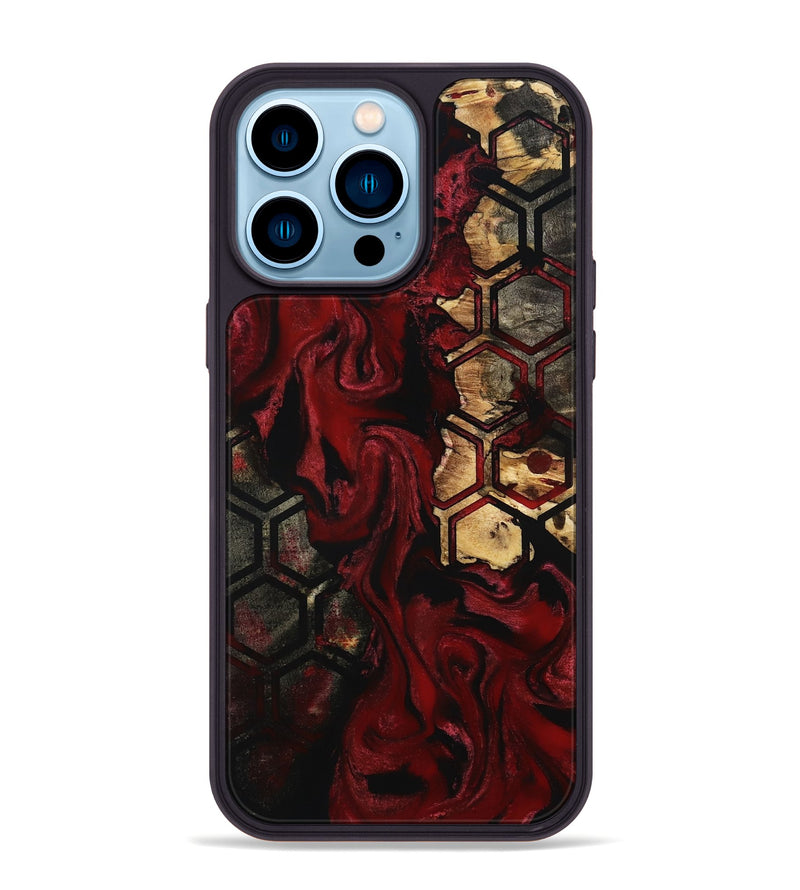 iPhone 14 Pro Max Wood Phone Case - Brenden (Pattern, 801329)