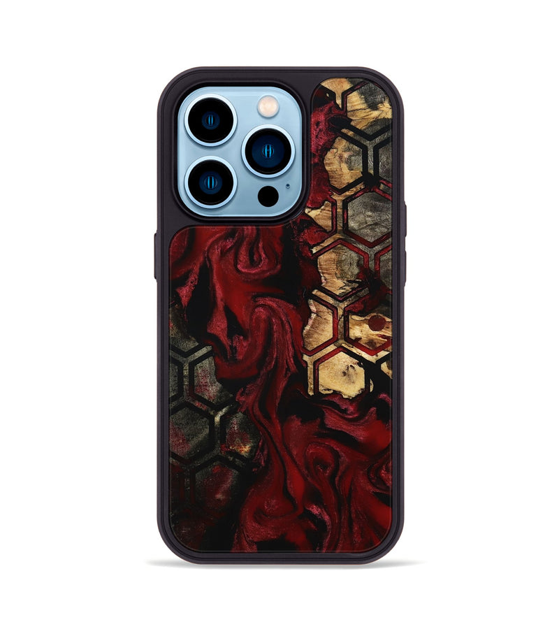 iPhone 14 Pro Wood Phone Case - Brenden (Pattern, 801329)
