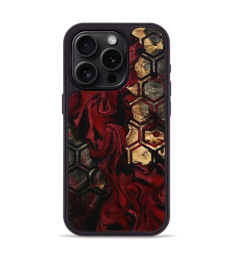 iPhone 15 Pro Wood Phone Case - Brenden (Pattern, 801329)