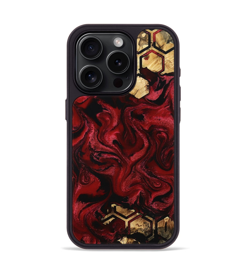 iPhone 15 Pro Wood Phone Case - Kenji (Pattern, 801331)
