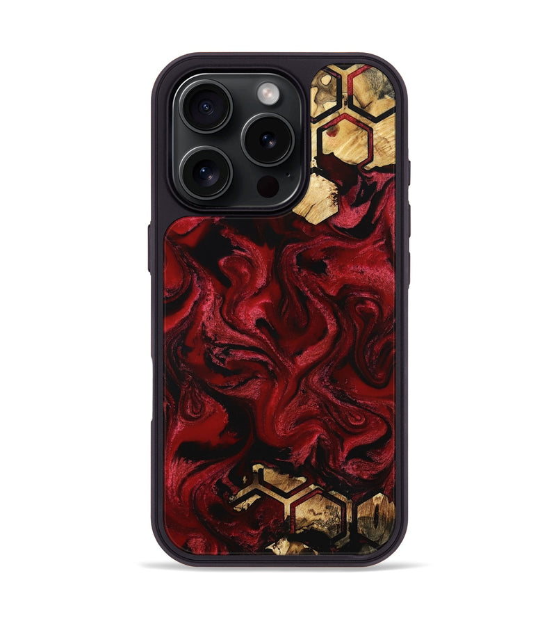 iPhone 16 Pro Wood Phone Case - Kenji (Pattern, 801331)