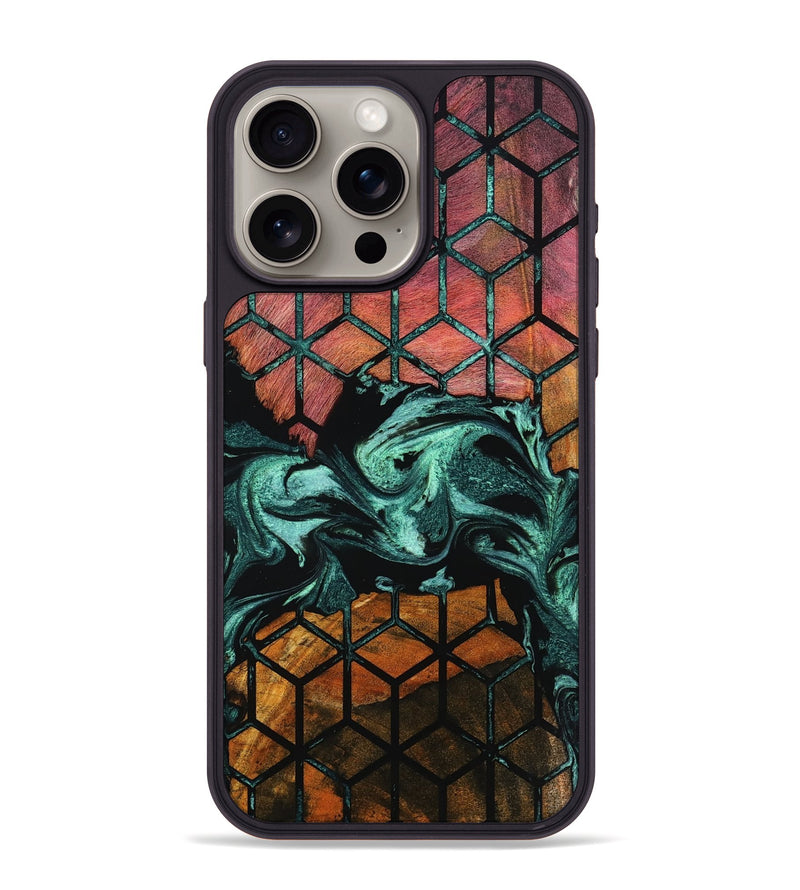 iPhone 15 Pro Max Wood Phone Case - Demario (Pattern, 801332)