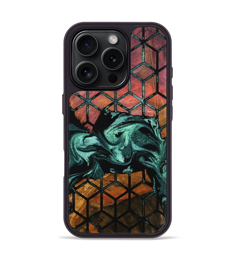 iPhone 16 Pro Wood Phone Case - Demario (Pattern, 801332)