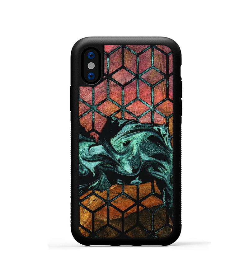 iPhone Xs Wood Phone Case - Demario (Pattern, 801332)