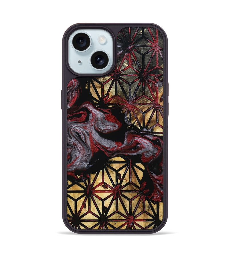 iPhone 15 Wood Phone Case - Casen (Pattern, 801333)
