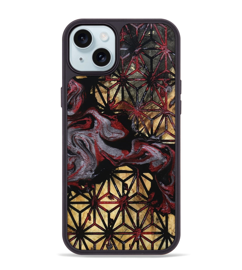 iPhone 15 Plus Wood Phone Case - Casen (Pattern, 801333)