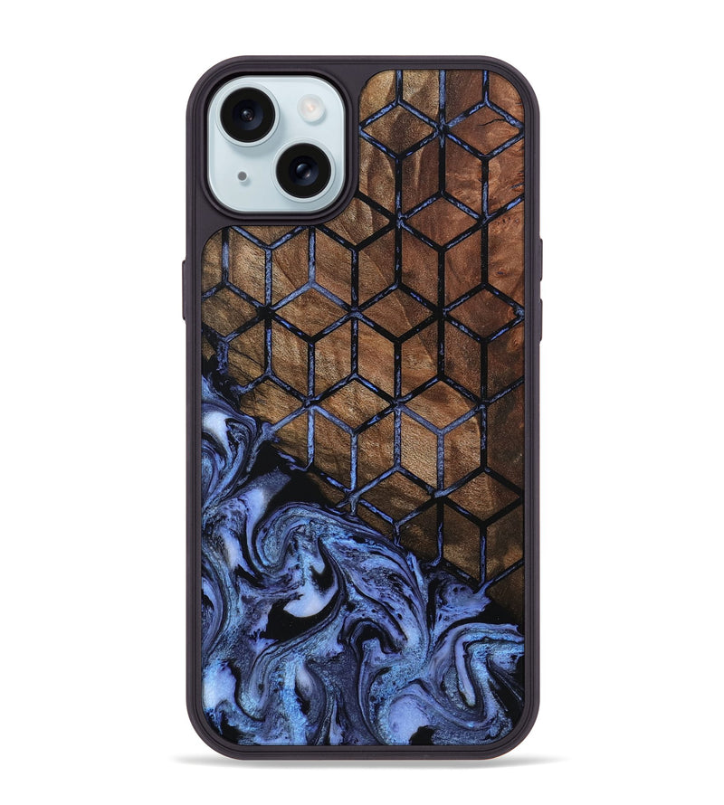iPhone 15 Plus Wood Phone Case - Mason (Pattern, 801337)