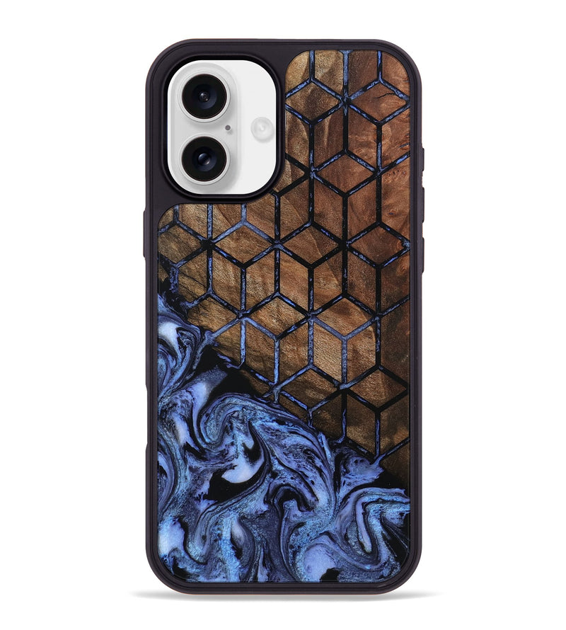 iPhone 16 Plus Wood Phone Case - Mason (Pattern, 801337)