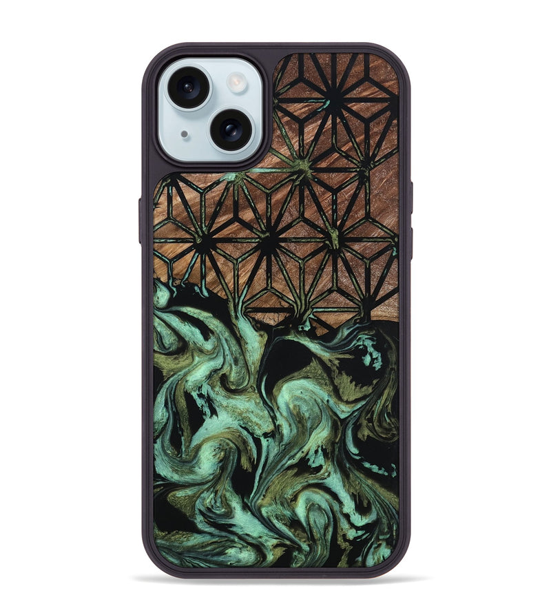 iPhone 15 Plus Wood Phone Case - Ronny (Pattern, 801340)