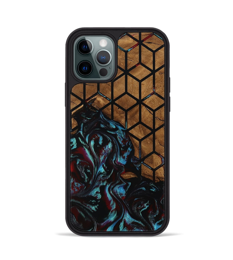 iPhone 12 Pro Wood Phone Case - Myrna (Pattern, 801341)
