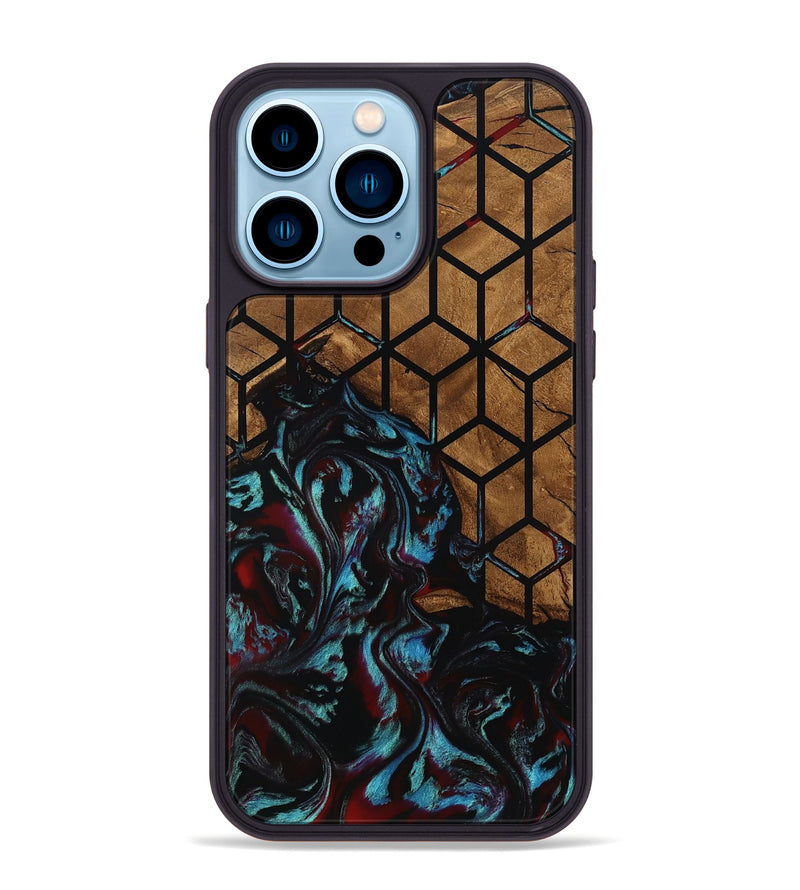 iPhone 14 Pro Max Wood Phone Case - Myrna (Pattern, 801341)