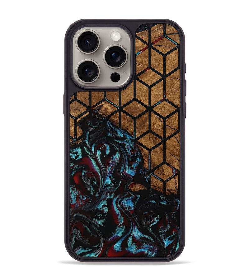 iPhone 15 Pro Max Wood Phone Case - Myrna (Pattern, 801341)