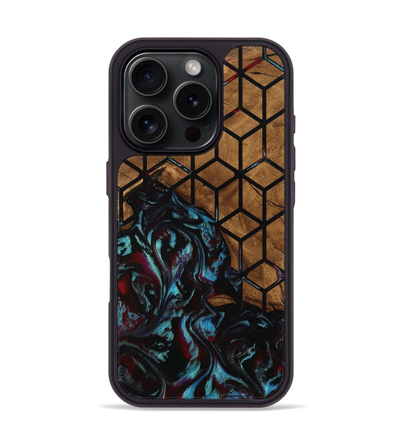iPhone 16 Pro Wood Phone Case - Myrna (Pattern, 801341)