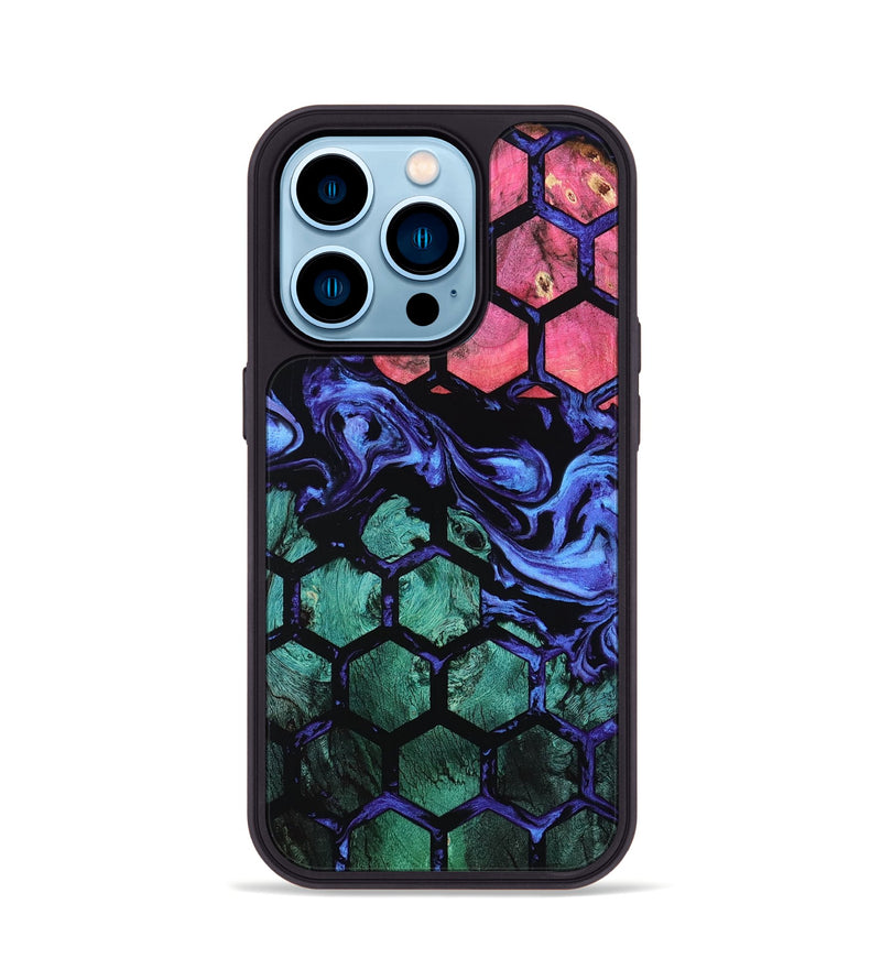 iPhone 14 Pro Wood Phone Case - Rikki (Pattern, 801342)