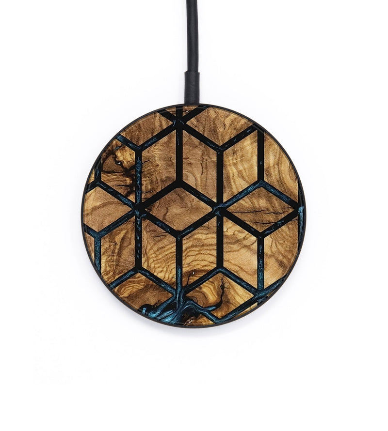 Circle Wood Wireless Charger - Luvenia (Pattern, 801344)