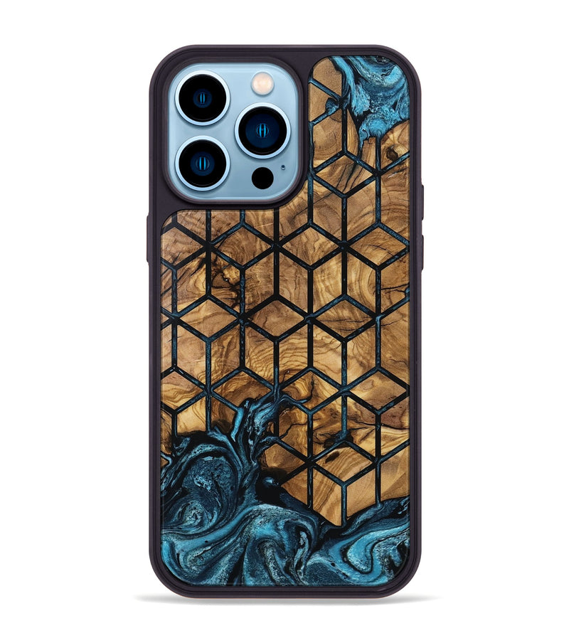 iPhone 14 Pro Max Wood Phone Case - Luvenia (Pattern, 801344)