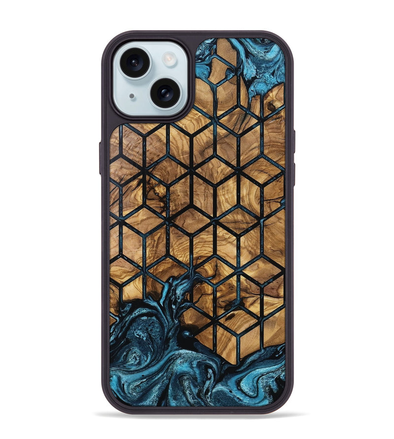 iPhone 15 Plus Wood Phone Case - Luvenia (Pattern, 801344)