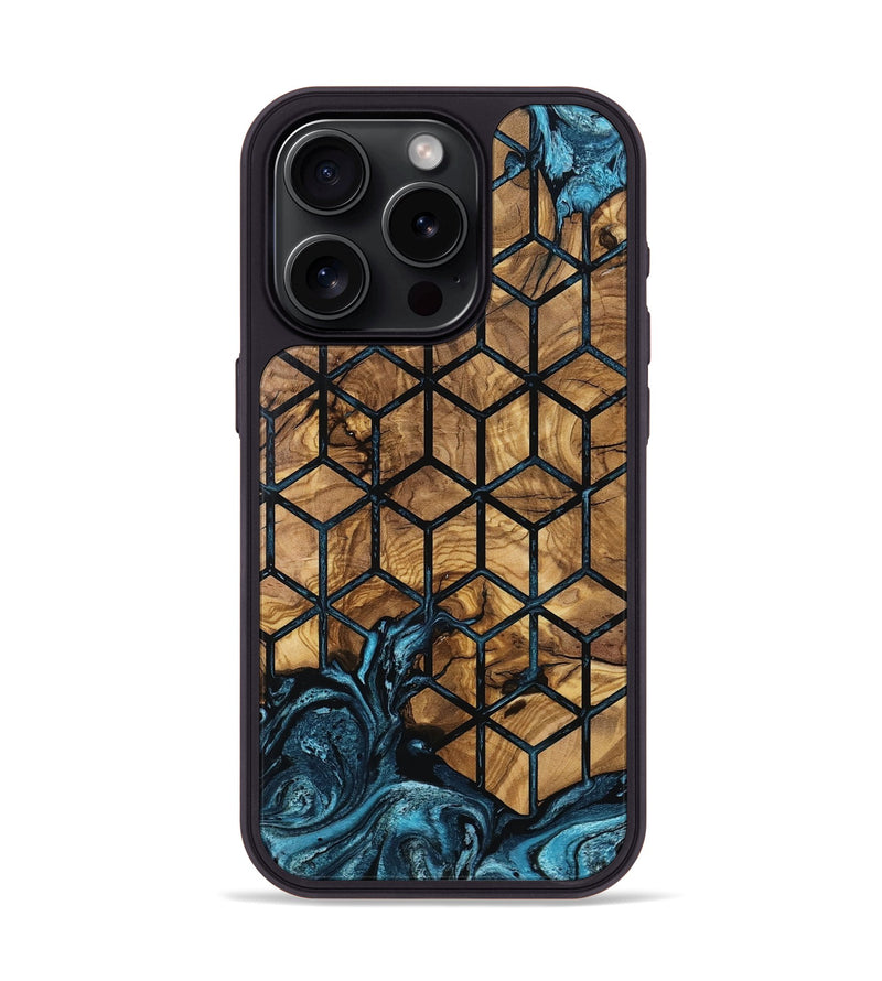 iPhone 15 Pro Wood Phone Case - Luvenia (Pattern, 801344)