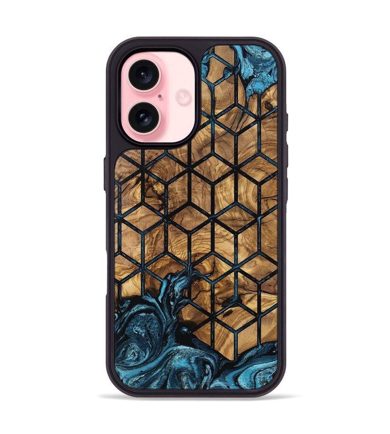 iPhone 16 Wood Phone Case - Luvenia (Pattern, 801344)