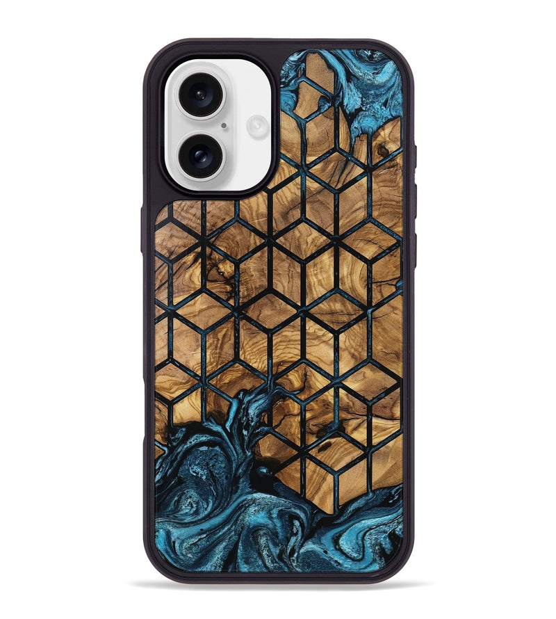 iPhone 16 Plus Wood Phone Case - Luvenia (Pattern, 801344)