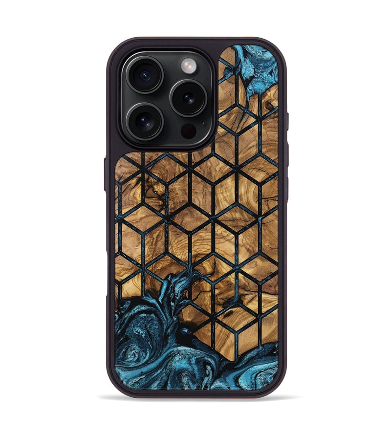 iPhone 16 Pro Wood Phone Case - Luvenia (Pattern, 801344)