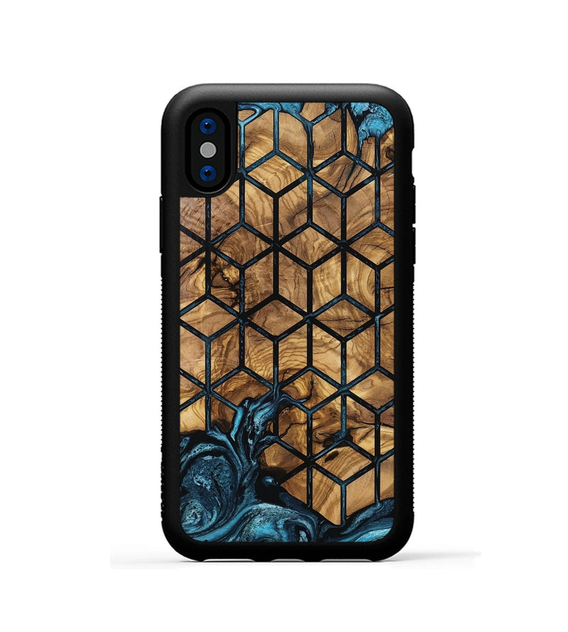 iPhone Xs Wood Phone Case - Luvenia (Pattern, 801344)