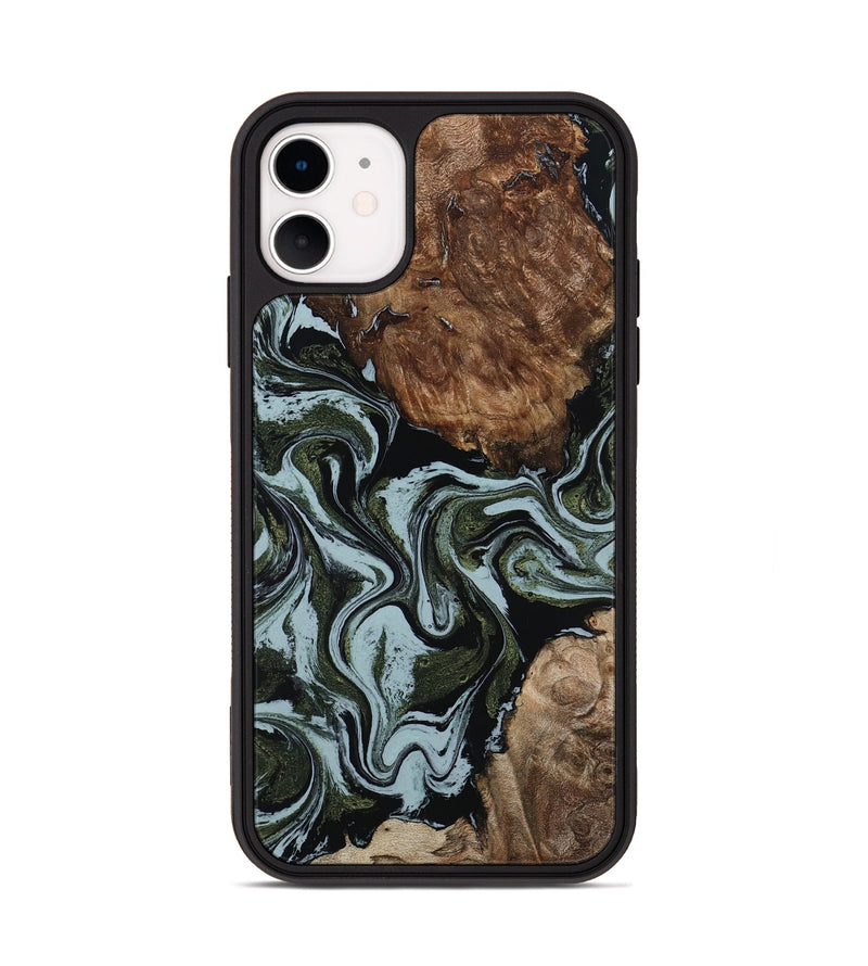 iPhone 11 Wood Phone Case - Jed (Green, 801345)