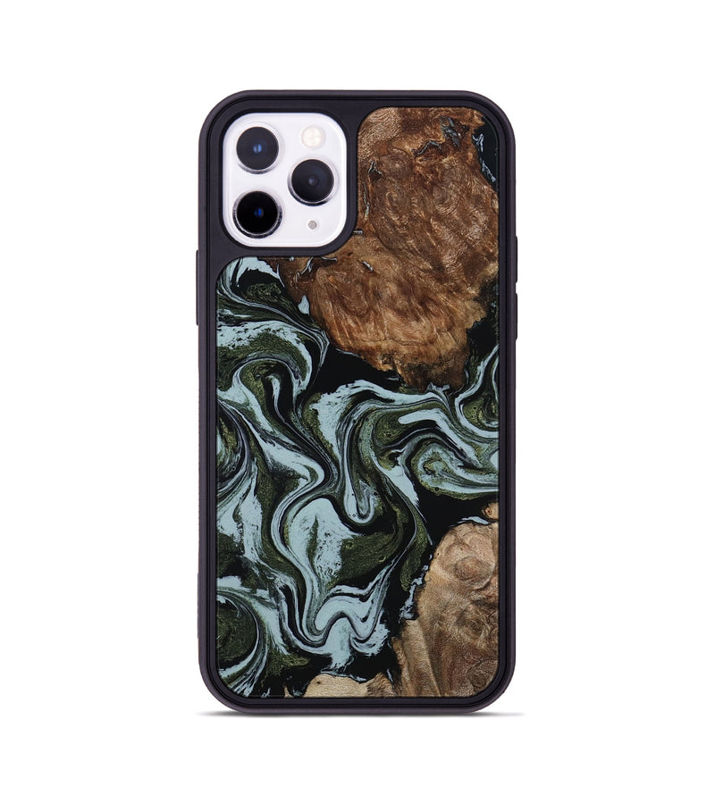 iPhone 11 Pro Wood Phone Case - Jed (Green, 801345)