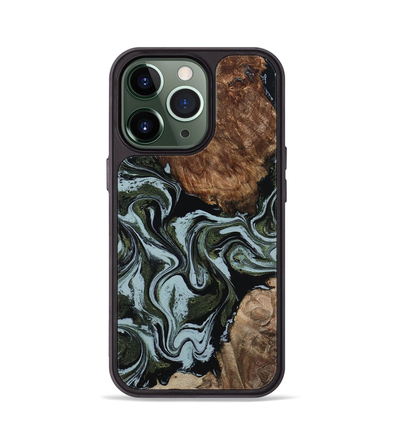 iPhone 13 Pro Wood Phone Case - Jed (Green, 801345)