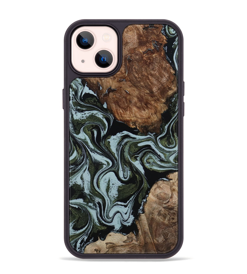 iPhone 14 Plus Wood Phone Case - Jed (Green, 801345)
