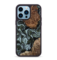 iPhone 14 Pro Max Wood Phone Case - Jed (Green, 801345)