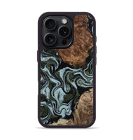 iPhone 16 Pro Wood Phone Case - Jed (Green, 801345)