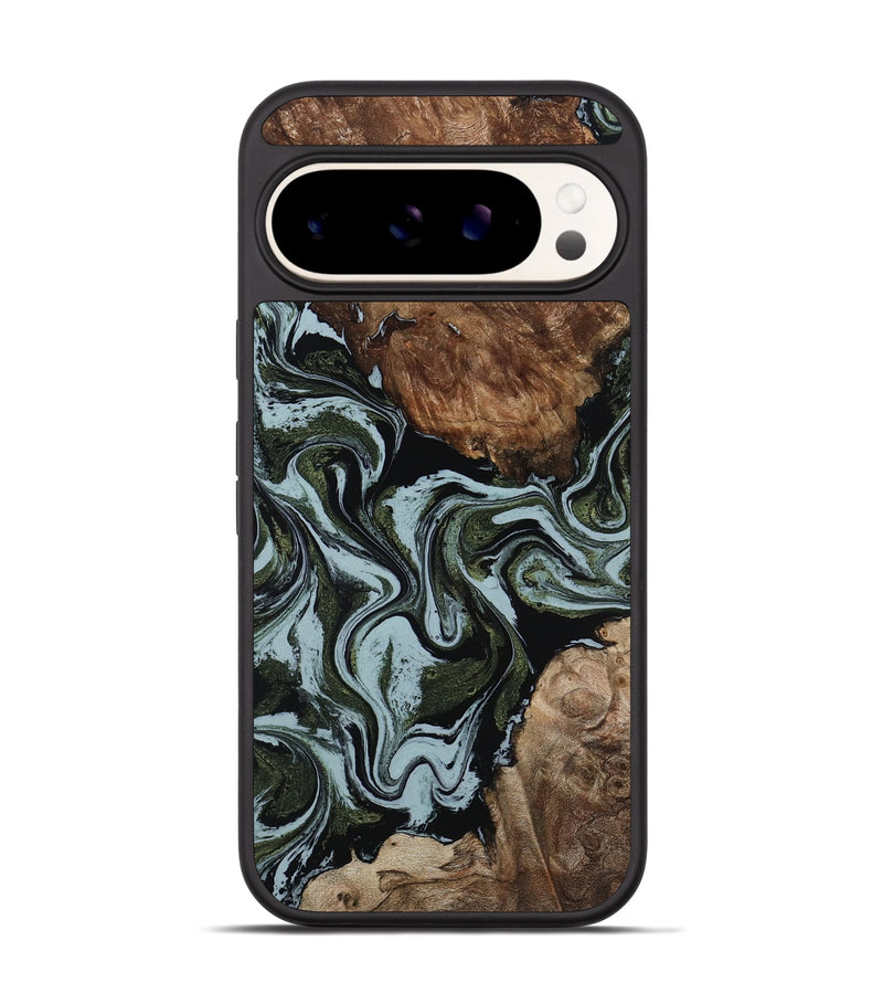 Pixel 9 Pro Wood Phone Case - Jed (Green, 801345)