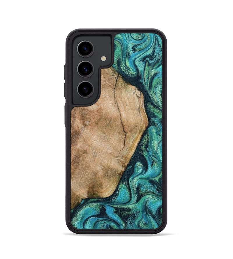 Galaxy S24 Wood Phone Case - Tea (Green, 801346)