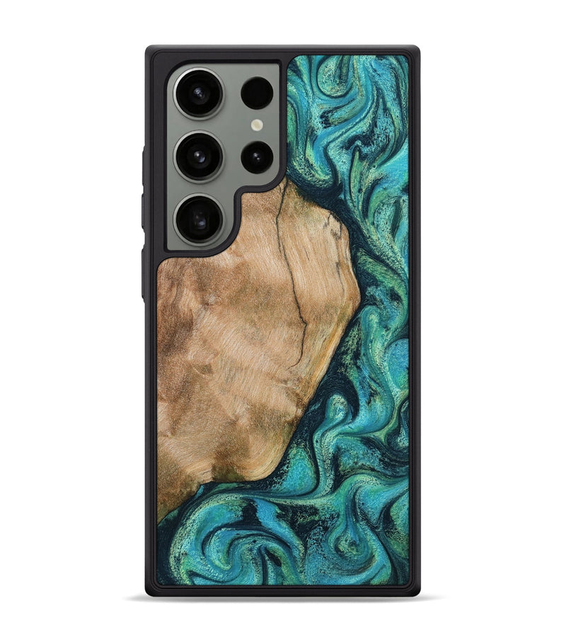 Galaxy S24 Ultra Wood Phone Case - Tea (Green, 801346)