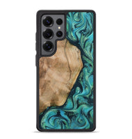 Galaxy S25 Ultra Wood Phone Case - Tea (Green, 801346)