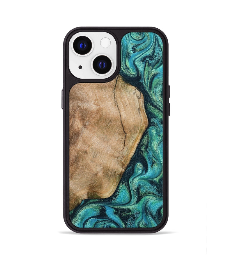 iPhone 13 Wood Phone Case - Tea (Green, 801346)